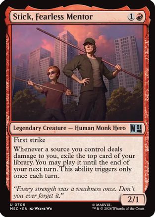 Stick, Fearless Mentor - Commander: Marvel Super Heroes Foil