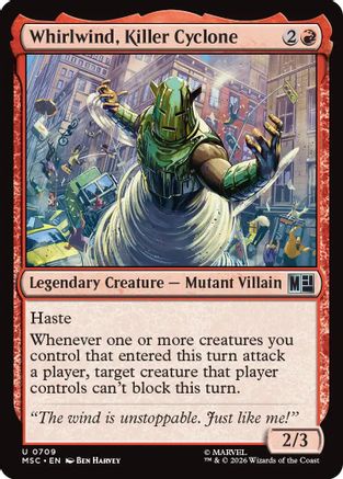Whirlwind, Killer Cyclone - Commander: Marvel Super Heroes Foil