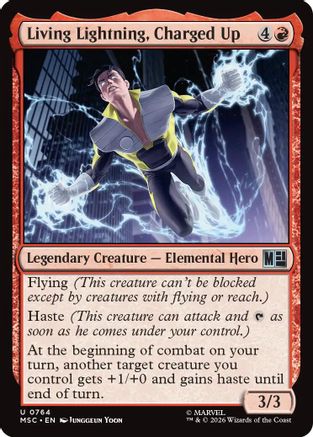 Living Lightning, Charged Up - Commander: Marvel Super Heroes