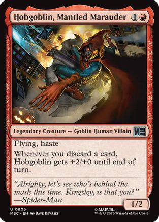 Hobgoblin, Mantled Marauder - Commander: Marvel Super Heroes Foil