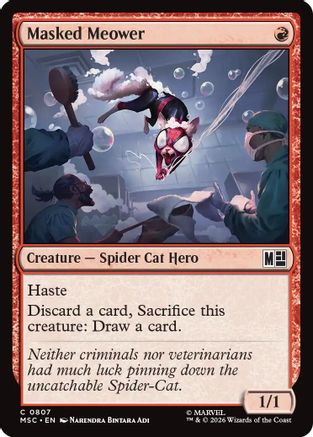 Masked Meower - Commander: Marvel Super Heroes Foil