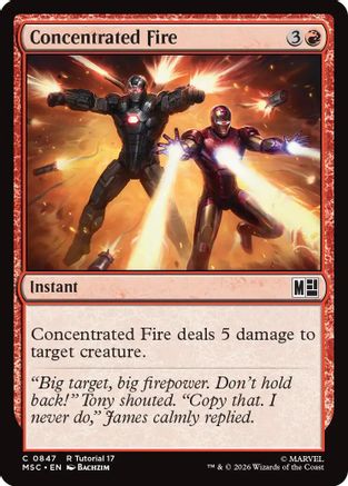 Concentrated Fire (0847) - Commander: Marvel Super Heroes