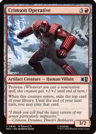 Crimson Operative - Commander: Marvel Super Heroes