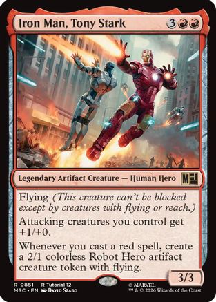 Iron Man, Tony Stark (0851) - Commander: Marvel Super Heroes