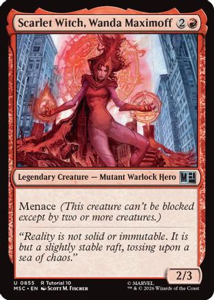 Scarlet Witch, Wanda Maximoff (0855) - Commander: Marvel Super Heroes