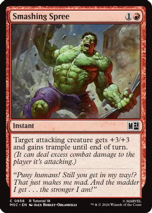 Smashing Spree (0856) - Commander: Marvel Super Heroes