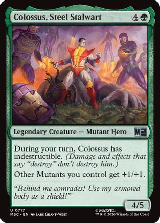 Colossus, Steel Stalwart - Commander: Marvel Super Heroes