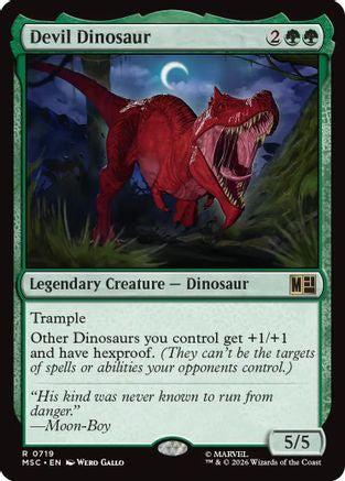 Devil Dinosaur - Commander: Marvel Super Heroes Foil