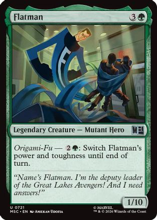 Flatman - Commander: Marvel Super Heroes Foil