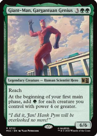 Giant-Man, Gargantuan Genius - Commander: Marvel Super Heroes Foil
