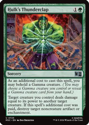 Hulk's Thunderclap - Commander: Marvel Super Heroes Foil