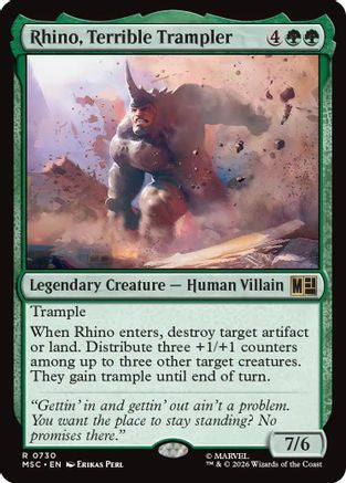 Rhino, Terrible Trampler - Commander: Marvel Super Heroes