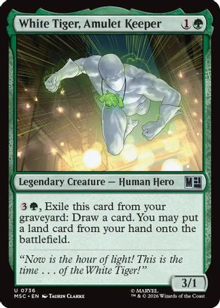 White Tiger, Amulet Keeper [Commander: Marvel Super Heroes]