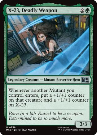 X-23, Deadly Weapon - Commander: Marvel Super Heroes