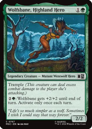 Wolfsbane, Highland Hero - Commander: Marvel Super Heroes