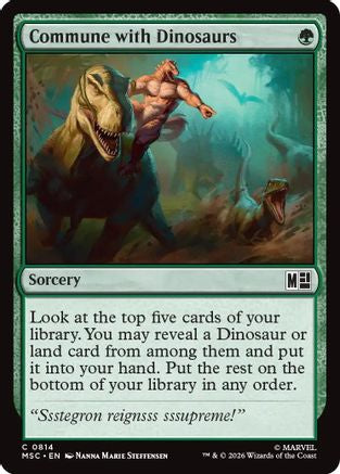 Commune with Dinosaurs - Commander: Marvel Super Heroes