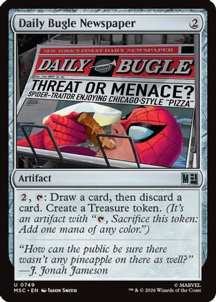Daily Bugle Newspaper - Commander: Marvel Super Heroes Foil