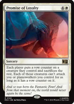 Promise of Loyalty [Commander: Marvel Super Heroes]