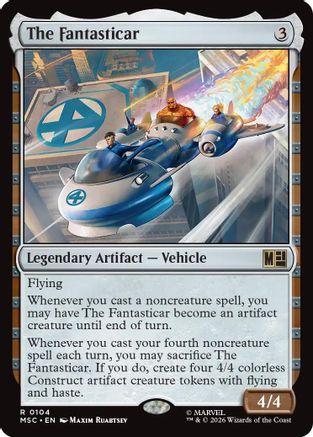 The Fantasticar (Surge Foil) [Commander: Marvel Super Heroes] Foil