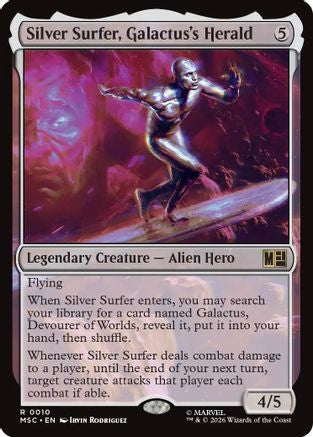 Silver Surfer, Galactus's Herald (Surge Foil) [Commander: Marvel Super Heroes] Foil