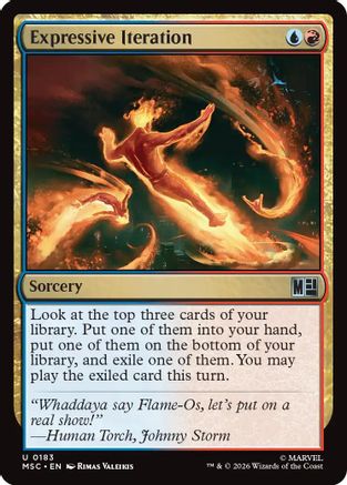 Expressive Iteration (Surge Foil) [Commander: Marvel Super Heroes] Foil