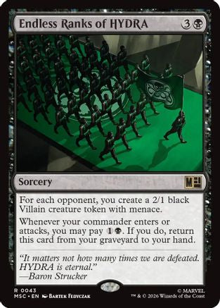 Endless Ranks of HYDRA (Surge Foil) - Commander: Marvel Super Heroes Foil