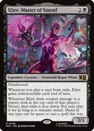 Klaw, Master of Sound (Surge Foil) - Commander: Marvel Super Heroes Foil