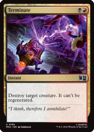 Terminate (Surge Foil) - Commander: Marvel Super Heroes Foil
