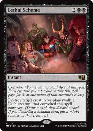 Lethal Scheme (Surge Foil) - Commander: Marvel Super Heroes Foil