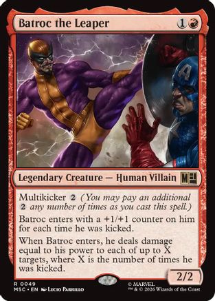 Batroc the Leaper (Surge Foil) - Commander: Marvel Super Heroes Foil