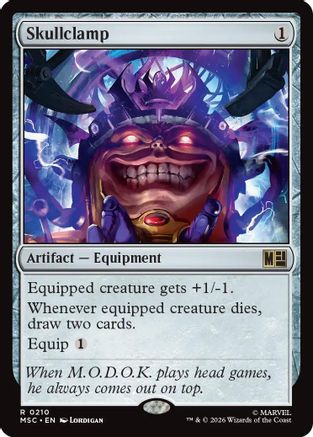 Skullclamp (Surge Foil) - Commander: Marvel Super Heroes Foil