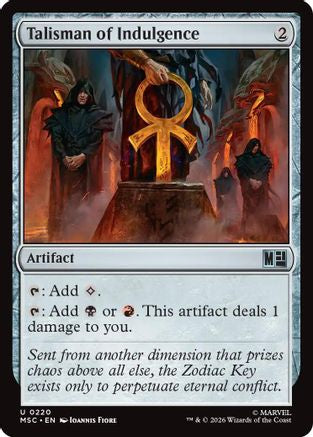 Talisman of Indulgence - Commander: Marvel Super Heroes