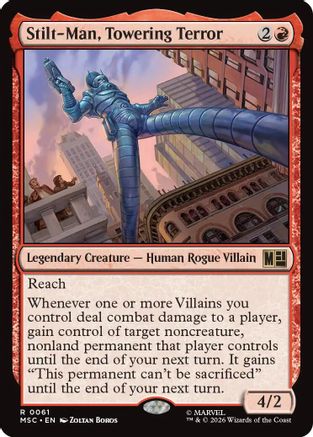 Stilt-Man, Towering Terror (Surge Foil) - Commander: Marvel Super Heroes Foil
