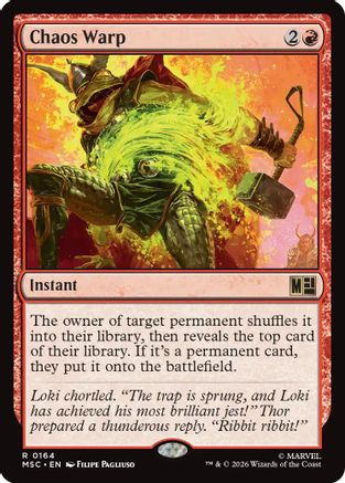Chaos Warp (Surge Foil) - Commander: Marvel Super Heroes Foil