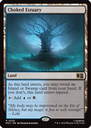 Choked Estuary (Surge Foil) - Commander: Marvel Super Heroes Foil