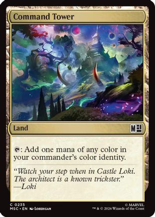 Command Tower (0235) (Surge Foil) - Commander: Marvel Super Heroes Foil