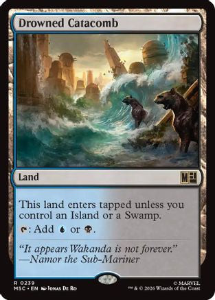Drowned Catacomb (Surge Foil) - Commander: Marvel Super Heroes Foil