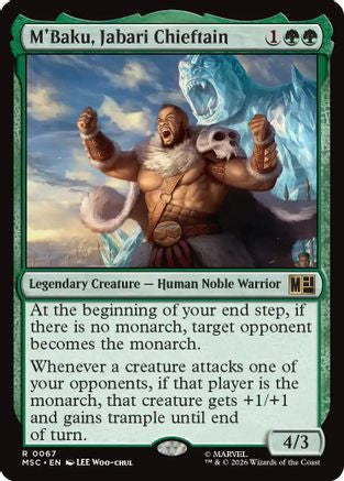 M'Baku, Jabari Chieftain - Commander: Marvel Super Heroes