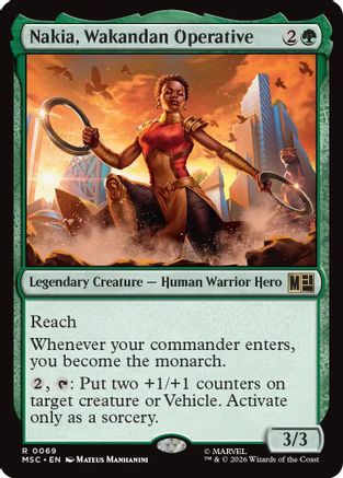 Nakia, Wakandan Operative - Commander: Marvel Super Heroes