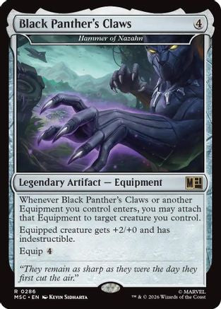 Black Panther's Claws - Hammer of Nazahn - Commander: Marvel Super Heroes
