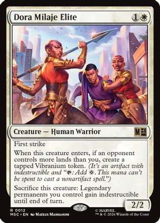 Dora Milaje Elite (Surge Foil) - Commander: Marvel Super Heroes Foil