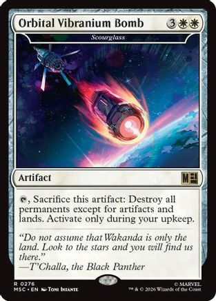 Orbital Vibranium Bomb - Scourglass (Surge Foil) - Commander: Marvel Super Heroes Foil