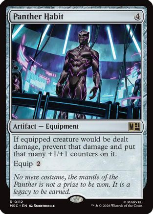 Panther Habit (Surge Foil) - Commander: Marvel Super Heroes Foil