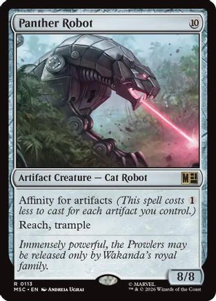Panther Robot (Surge Foil) - Commander: Marvel Super Heroes Foil