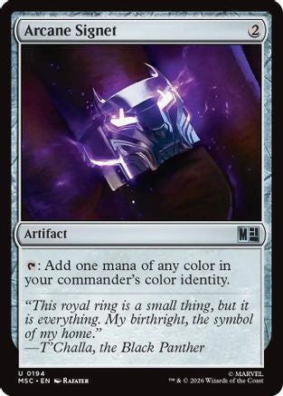Arcane Signet (0194) (Surge Foil) - Commander: Marvel Super Heroes Foil