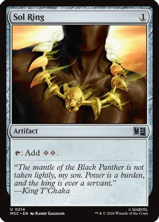 Sol Ring (0214) (Surge Foil) - Commander: Marvel Super Heroes Foil