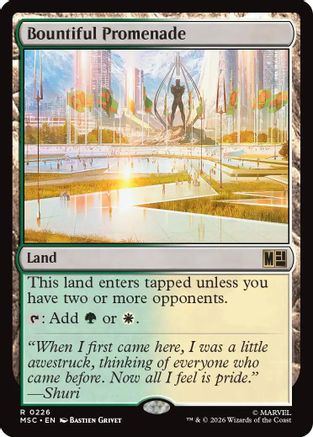 Bountiful Promenade (Surge Foil) - Commander: Marvel Super Heroes Foil