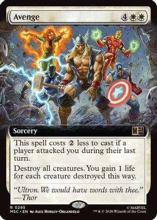 Avenge (Extended Art) - Commander: Marvel Super Heroes Foil
