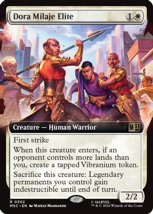 Dora Milaje Elite (Extended Art) - Commander: Marvel Super Heroes Foil
