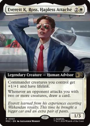 Everett K. Ross, Hapless Attache (Extended Art) - Commander: Marvel Super Heroes Foil
